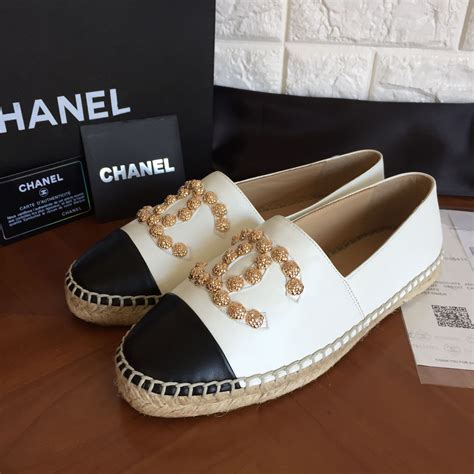 espadrille blanche chanel|chanel espadrilles price euro.